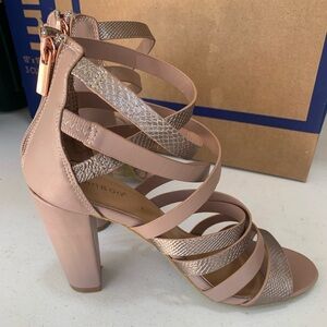 Strappy Rose Gold Heels